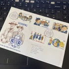 Isle Of Man 1985 Girl Guides Guiding Stamps Set First Day Cover AS SCAN