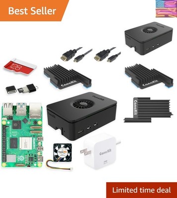 Raspberry Pi 5 Starter Kit PRO - Turbine Black 128GB Edition 8GB RAM