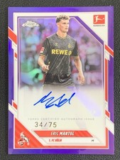Eric Martel 2025-26 Topps Chrome Bundesliga Purple Refractor Auto /75 #BA-EM