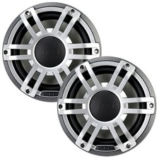 Hertz HMX 8 S-LD-G 8" Marine Audio Coaxial Speakers - Grey w/ RGB LED NEW 