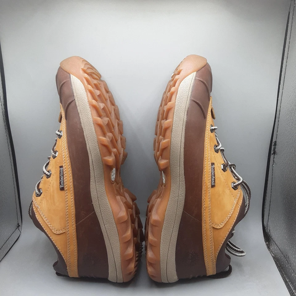 Timberland Zapatos Para Hombres Talla 9.5 Marrón Tostado Pato Oxford Senderismo Cuero ACT 86175 Foto 4 de 4