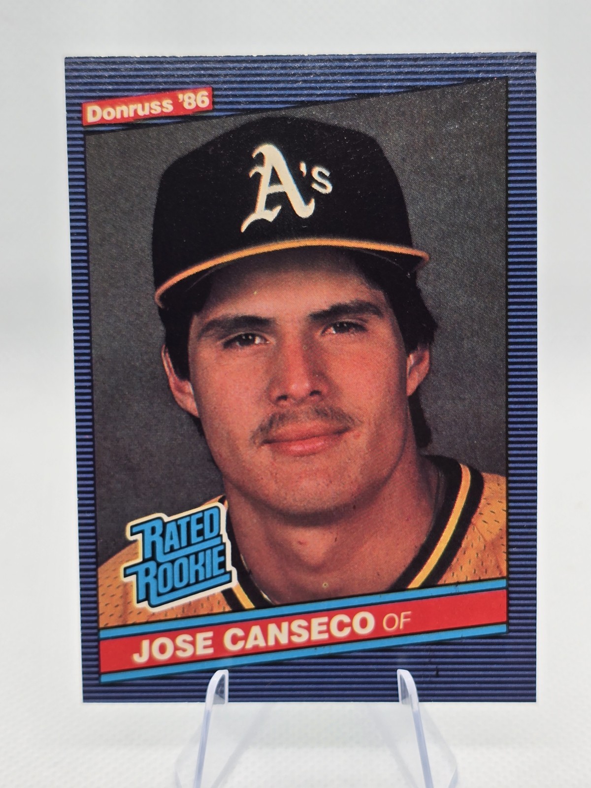 1986 Donruss - Rated Rookie Jose Canseco #39 (RC)