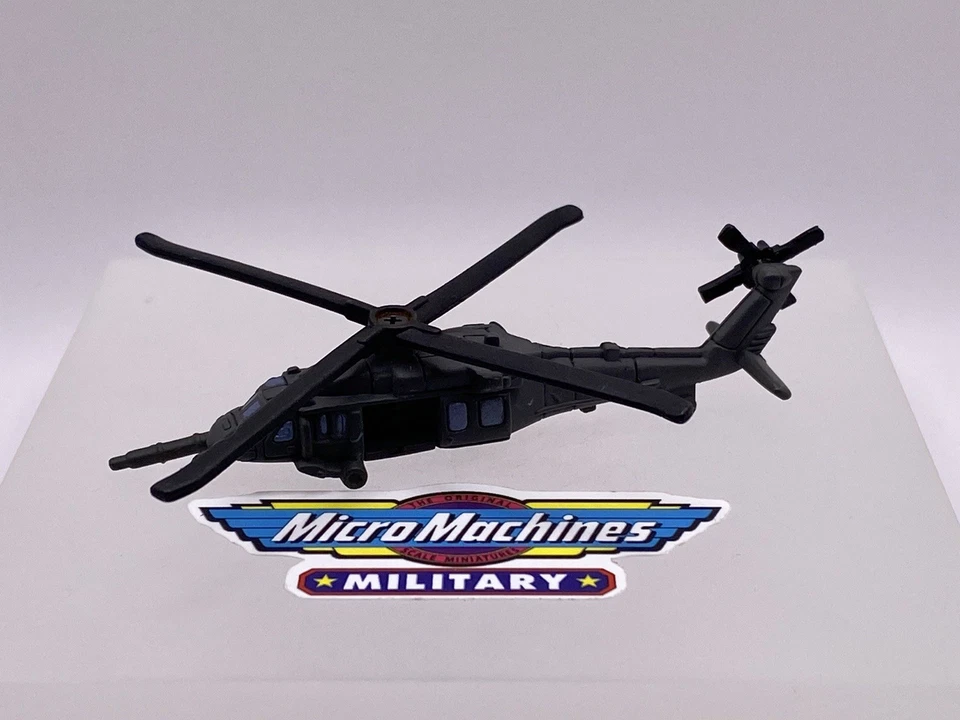 Micro Machines Military UH-60 Blackhawk Helicopter Galoob LGTI RARE - Image 2 of 3