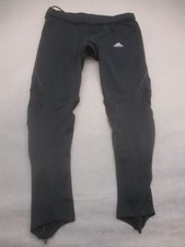 Adidas Size M Womens Black Zips Ankle Pull On Stretch Athletic Cropped Pants 898