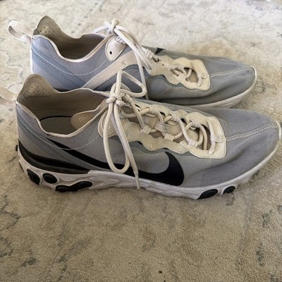 Nike React Low Black Gray Tan Running Sneakers BQ6166-100  18 Size 11.5 Shoes