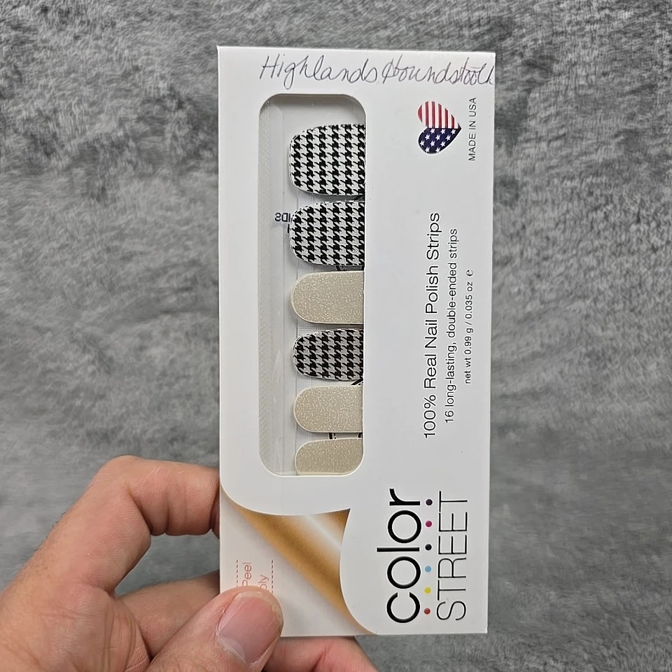 Lote de 5 Tiras de Esmalte de Uñas Real Color Street/EV2 Lunares Florales Pata de Gallo Foto 4 de 4