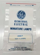 GE 387 Mini Bulbs 1 Watt T1 3/4 Midget Flange 28V Pack of 10