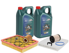 Genuine Ford Ranger 2L Ecoblue Full Service Kit inc Genuine Castrol 5W30 Oil