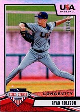 2019 Panini Stars & Stripes #52 Ryan Rolison Longevity Base Sapphire #/49