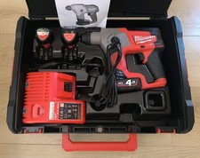 Milwaukee , M12 CH SDS+ Hammer Drill + 4,0Ah+ 2x2,0Ah Batteries, Charger & Case