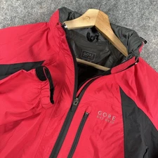Gore Bike Wear Jacket Mens Medium Red Black GORE-TEX Paclite Shell Cycling Rain
