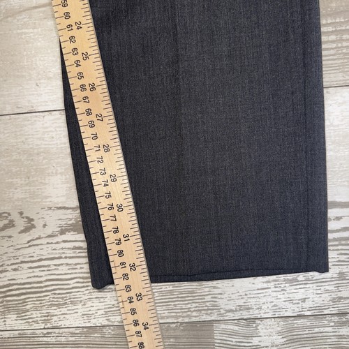 Pantalone Banana Republic uomo 34x34 grigio sartoriale slim fit misto lana vestito pantalone - Foto 5 di 12