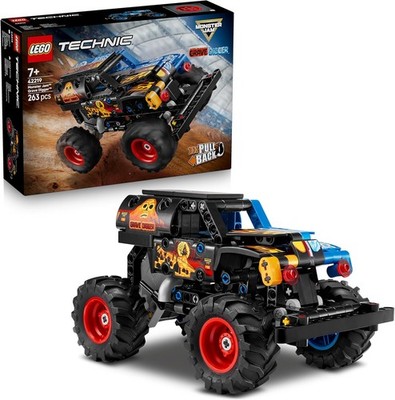 LEGO Technic Monster Jam Grave Digger   Ab 7 Jahren, Rückziehmotor, 263 Teile