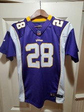 Minnesota Vikings NFL Jersey Boys Large Adrian Peterson #28 Nike On Field
