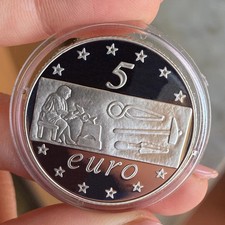 EUROPE OF WORK 5 EURO 2003 SILVER SILVER PROOF UNC