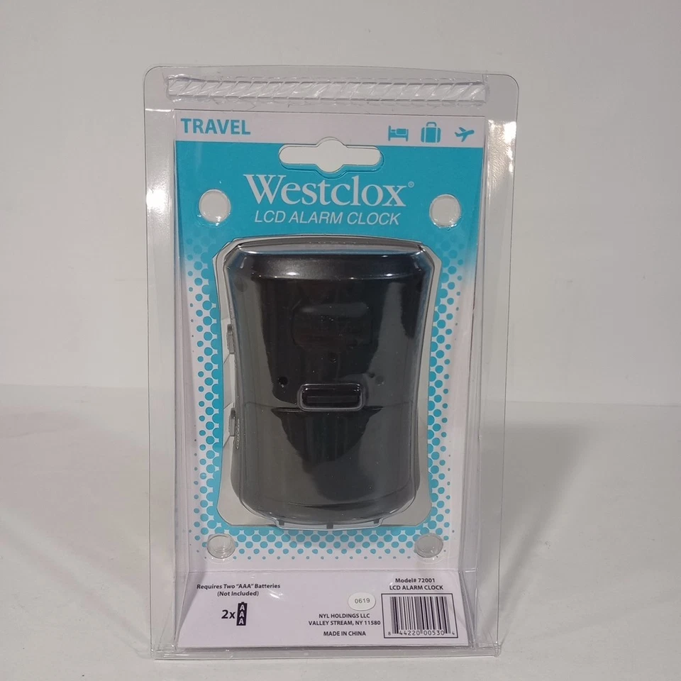 Westclox Travel Alarm Clock with Nap Timer Non Foldable New - Image 2 of 3