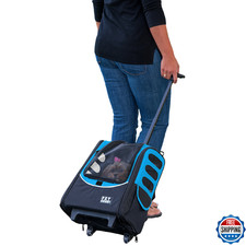 Pet Gear I-GO2 Roller Backpack, Travel Carrier, Car Seat for Cats/Dogs, Mesh Ven