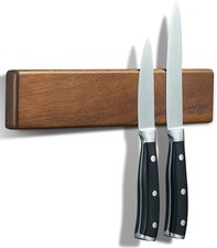 Magnetic Knife Strips, Magnetic Knife Holder for Wall 10 Inch, Acacia Wood Kn...