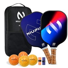 Niupipo Carbon Fiber Pickleball Paddle Set of 2 USAPA Approved Tournament - MX53
