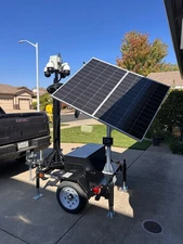 Brand New Solar Security Surveillance Trailer | 4K Cameras | Mobile & Self-Power