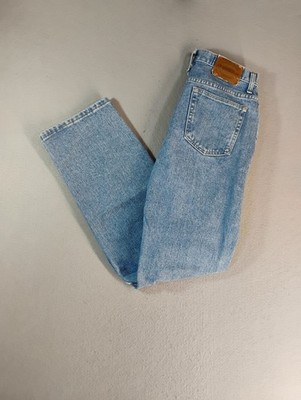 Gander Mountain Womens Jeans 10 Blue Relaxed Fit Cotton High Rise Straight