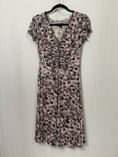 Connected Apparel Dress Gray/Pink Ruffled Women’s 4