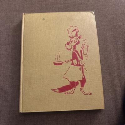 #ad #ad VTG 1950 WOLF IN CHEF#x27;S CLOTHING HC Picture Cook Drink Book For Men 1952 Print $15.00