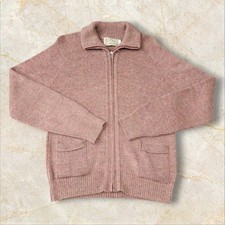 Vintage London Fog Full Zip Knit Cardigan Sweater Size Large Outdoors Unlimited
