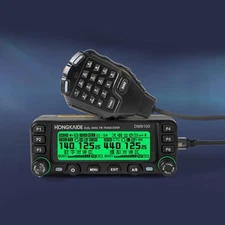 DM9100 Vehicle Walkie Talkie 136-174MHz/400-470MHz DMR UHF/VHF Dual Band 25W