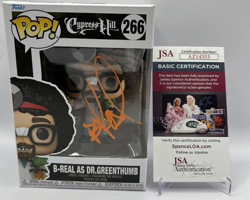 B-REAL SIGNED CYPRESS HILL DR. GREENTHUMB (266) FUNKO POP - JSA COA