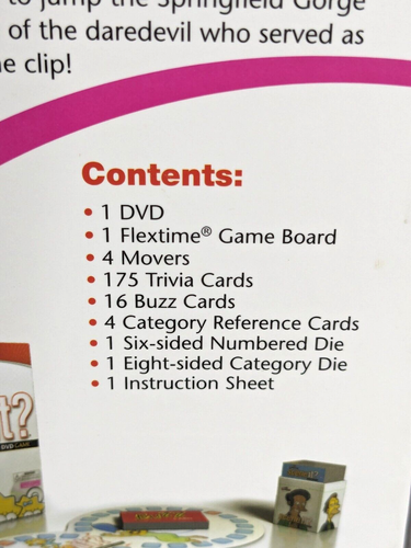 The Simpsons Deluxe Edition Scene It? DVD Board Game Mattel Games Complete 2009 - Picture 18 of 23