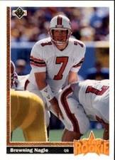 Browning Nagle 1991 Upper Deck Star Rookie Card 11