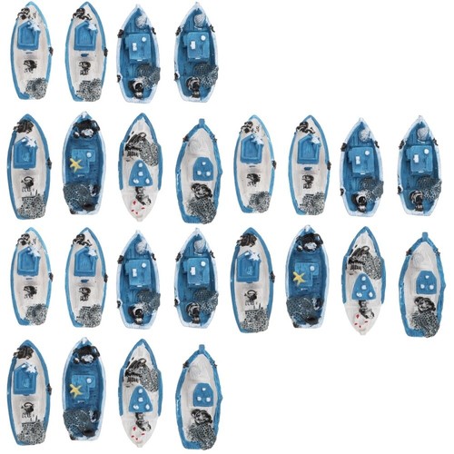 3 Pieces Simulated Yacht Accessories Seaside Fish Tank acheter Ornament Small Boat