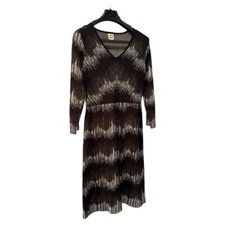 WOMEN'S ANNE KLEIN SWEATER BLACK LONG DRESS SIZE MEDIUM