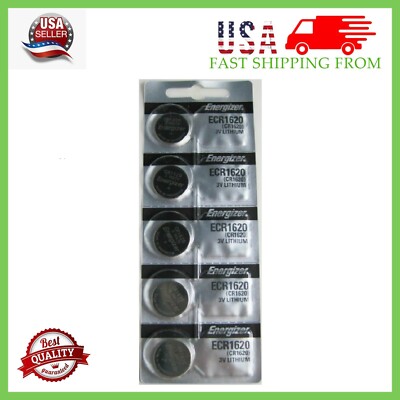 5 Piece Fresh Stock Energizer CR1620 BATTERY 3V LITHIUM CR 1620 DL1620 BR1620