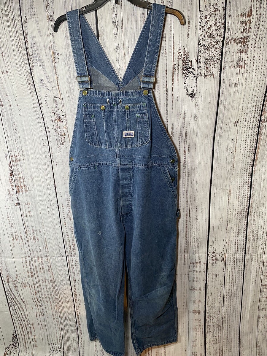 BIG SMITH 
サロペットジーンズ 50年代 黒タグ オーバーオール Big Smith męski kombinezon na szelkach w paski Hickory, 30W