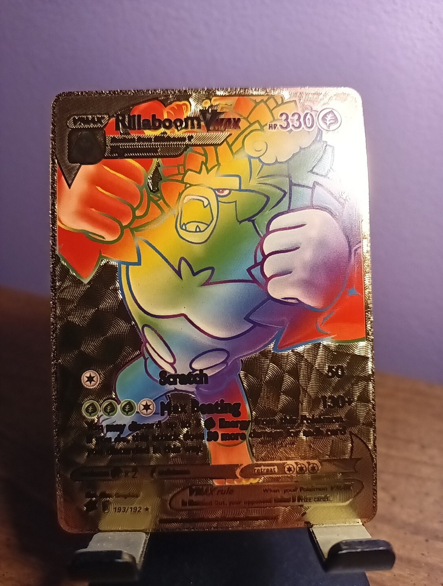 pokemon rillaboom gold card 197/189 Darkness Ablaze Holo Secret Rare Near M (Dont apply Weakness and Resistance for Benched Pokemon.) RILLABOOM UR 084/070 s2a -