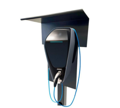 Ladesäule Standsäule E Auto Stand  Stele BMW Wallbox Plus Gen. 4 mit Regenschutz