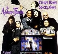 The Addams Family Pinball FLYER Original NOS Vintage Horror Movie TV Art