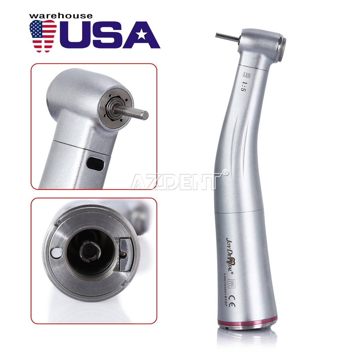 Joy Dental Dental Low Speed Handpiece 15 Fiber Optic Increase Internal
