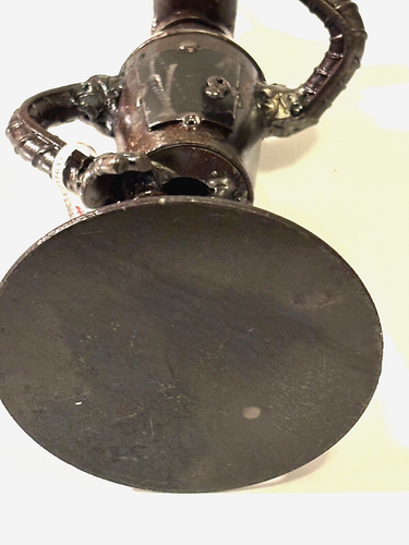 Kalifano Recycled Metal Art "Bender Robot" 9" inches One of a Kind - Picture 7 of 7