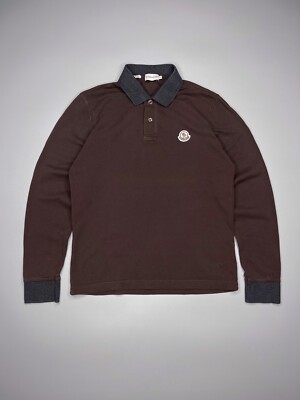 Moncler Maglia Polo Manica Lunga Long Sleeve Polo Mens S Slim Fit