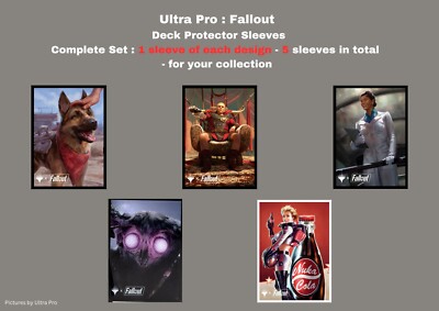 Ultra Pro : Fallout - Bulk Sleeve Pack - Complete Set of 5 Designs