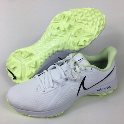 Nike React Infinity Pro White Barely Volt Golf Shoes CT6620 109