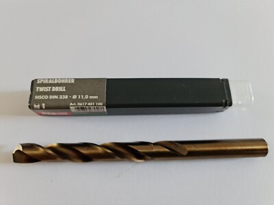 ORIGINAL WÜRTH 11 MM HSCO DIN 338 SPIRALBOHRER REDLINE BRONZIERT 