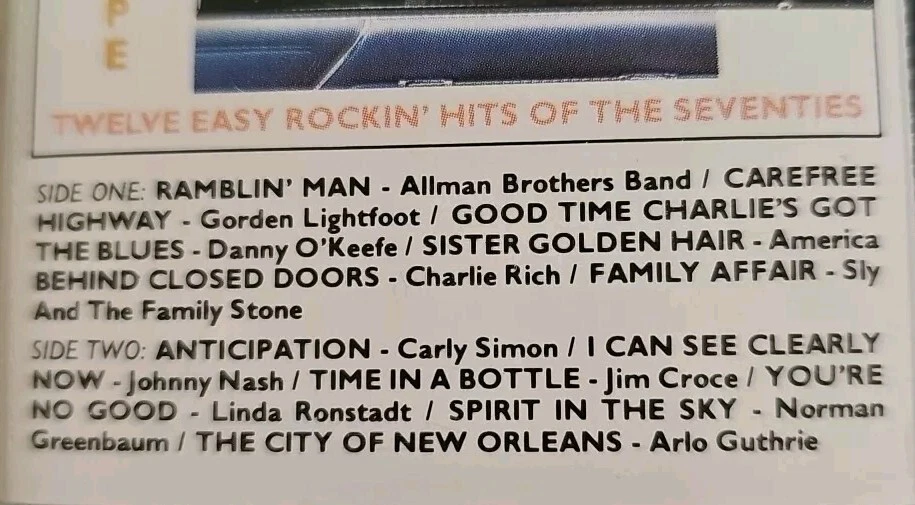 Mellow Seventies Cassette SEALED JCI Allman Brothers America Sly Stone VTG  - Image 2 of 4