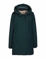 Save The Duck Classic Hooded Arctic Parka Jacket Coat in Teal $498 Sz 2 (M)