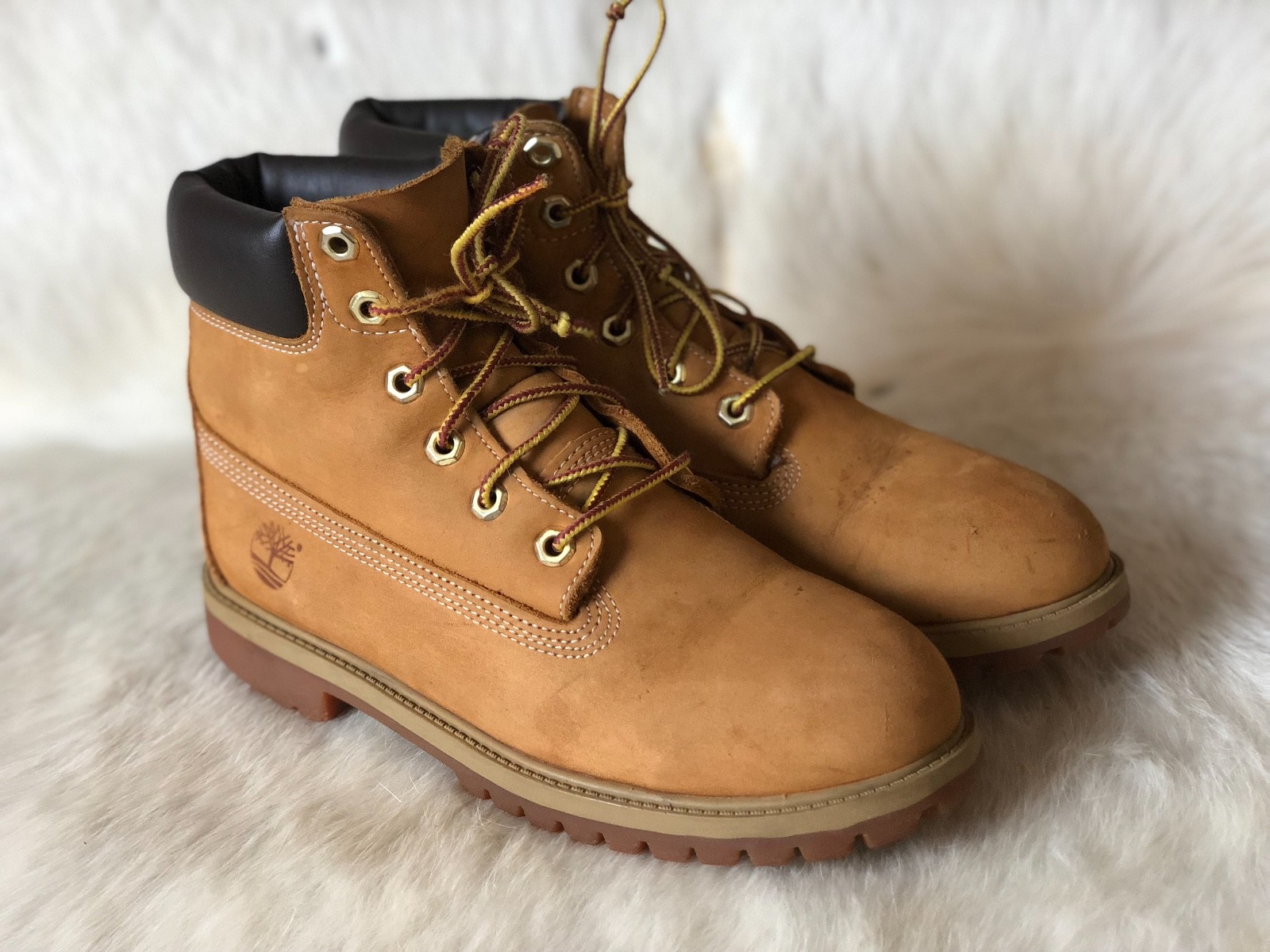 TIMBERLAND SIZE 6 M YOUTH PREMIUM WHEAT BOOTS 12909 M | eBay