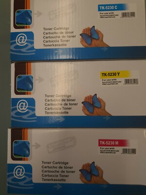 3 XL Toner Set für Kyocera ECOSYS M5521cdn / ECOSYS M5521cdw TK-5230 / TK5230