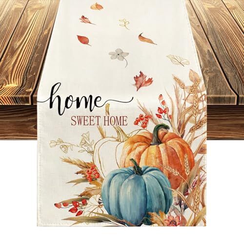 Thanksgiving Table Runner - Pumpkin Table Runner,Fall Table Runners A-pumpkin - Picture 1 of 6